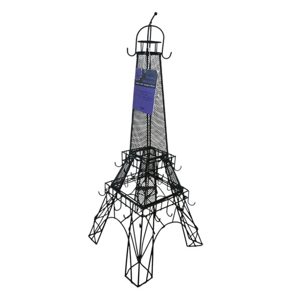 Other - Black Metal Eiffel Tower Jewelry Organizer Holder Decorative Home Art Display
